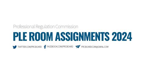 ple 2024 room assignment